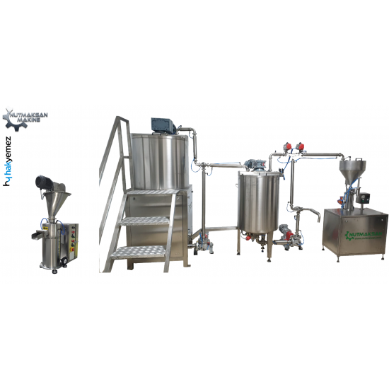 150 kg/batch Hazelnut Paste-Hazelnut Cream With&Without Cocoa and Filling Machine Line
