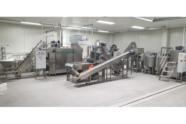 NUT ROASTING AND CREAM PROCESSING LINE